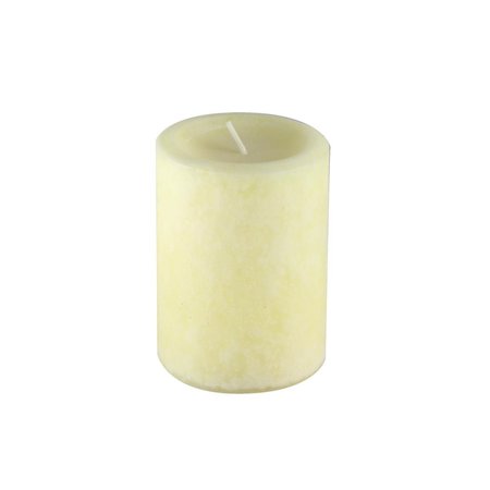 JECO Jeco CPZ-34V 3 x 4 in. Vanilla Scented Pillar Candle; Ivory CPZ-34V